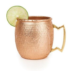 Hammered copper beverage mug set premium <b>reusable</b> cocktail drink <b>cups</b> handmade metal serving collection - Product Image 6
