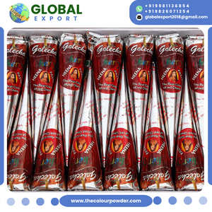 Nuevo y Moderno Henna Mehndi en Conos de Color Rojo Cereza Herbal de Primera Calidad Sin Amoníaco, Pasta para Tatuajes Temporales Sin Dolor para Bodas - Product Image 3