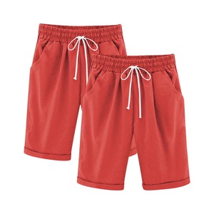 Short de bain décontracté d'été le plus vendu, uni, pour le surf, taille élastique, tricoté, respirant, séchage rapide, polyester écologique - Product Image 3