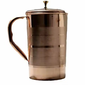 Classic Style Copper Water Pitcher Suitable for Kitchen Dining <b>Table</b> Drinking Experience and Presentation - Product Image 1