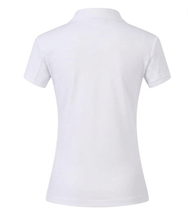 <b>Ladies</b> Women Pique Golf Tennis <b>Shirt</b> Anti-shrink 220g Polyester Casual Short Print Knitted ODM Front - Product Image 2