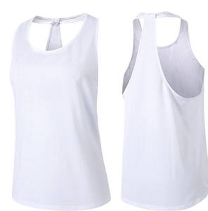 Camiseta sin mangas deportiva para mujer, tejida a mano, de secado rápido, holgada, transpirable, sin espalda, para entrenamiento, fitness, correr, gimnasio. - Product Image 3