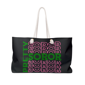Pretty Sorority Weekender <b>Bag</b> AKA <b>Bag</b> Soror <b>Gift</b> Graduation Birthday Travel Tote <b>Large</b> Capacity <b>Gift</b> <b>Bag</b> - Product Image 3