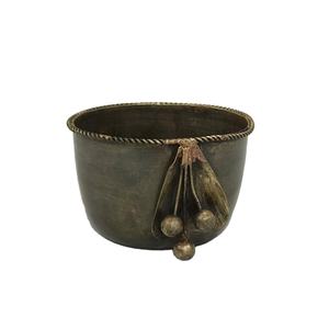 Vela de hierro craquelado para mesa, bote de Metal decorativo antiguo, dorado, más vendido - Product Image 1