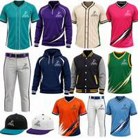 Uniforme de Béisbol al Por Mayor, Paquete Completo con Camiseta, Pantalones y Gorra, Ropa Deportiva, Diseño de Logotipo Personalizado, Poliéster