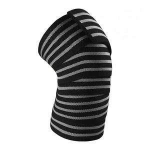 GAF Wholesale Fitness Safety Powerlifting Sports <b>Knee</b> <b>Wraps</b> Heavy Duty Breathable and Professional Protection For Gym Closure - Product Image 4