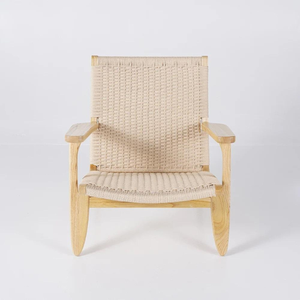 Chaise de jardin de style minimaliste moderne avec accoudoirs pour la décoration de la maison - Product Image 4