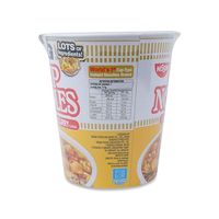 Nouilles instantanées Nissin Foods au curry de fromage frit et à la farine de blé, format familial, en vrac, en pot, nouilles sèches