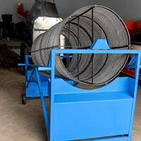 Trommel rotatif robuste bleu pour la séparation du sol, du gravier, du sable et de la pierre, et la transformation des matériaux de construction