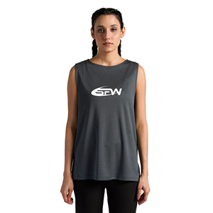 เสื้อกล้ามออกกำลังกายโยคะสำหรับผู้หญิง OEM/ODM ระบายอากาศได้ดี ทรงหลวม สายไขว้หลัง โลโก้ด้านหน้าปรับแต่งได้ สไตล์ Y2K ชุดออกกำลังกาย - Product Image 1