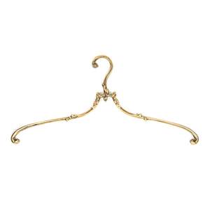 Percha de latón resistente con acabado dorado para colgar chaquetas, suéteres y ropa pesada de invierno - Product Image 4