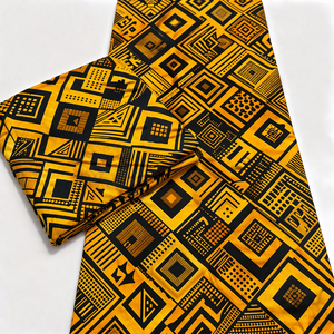 Tissu en coton Ankara imprimé wax sud-africain en gros, couleurs vives pour l'industrie de la confection et l'artisanat - Product Image 4