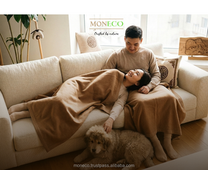 Manta de Lana de Camello Mongol 100%, Tamaño King, Hipoalergénica, Tejida de Lujo, Origen Desierto de Gobi, Venta al Por Mayor - Product Image 6