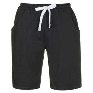 Shorts décontractés pour homme en coton noir OEM/ODM avec cordon de serrage à la taille et poches, style décontracté, 100% coton tricoté - Product Image 5
