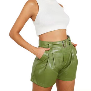 Modern Design Outdoor Street Wear <b>Women</b> Leather Shorts Top Selling Best Design Leather Shorts <b>For</b> <b>Women</b> - Product Image 5