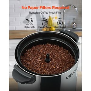 Distributore di Caffè Commerciale da 30 Tazze (4,5 L) - Macchina per Bevande Calde a Preparazione Rapida con Rubinetto Anti-Goccia - Product Image 3