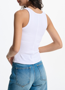 Women Racerback <b>Tank</b> <b>Top</b> Sleeveless Scoop Neck Slim Fit Stretch Basic Cami <b>Top</b> Summer Casual Streetwear Vest - Product Image 5