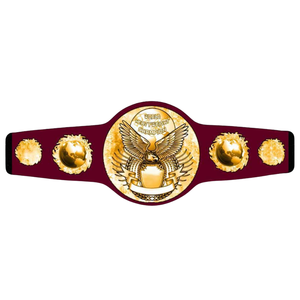 Cinturón de Campeón Mundial de Boxeo con Emblema Dorado, Cinturón de Título de Cuero Personalizable de Primera Calidad para Coleccionistas - Product Image 6