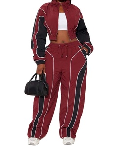 Conjunto de dos piezas personalizado para hombre, con cremallera, estilo vintage, cortavientos, chándal de sublimación, pantalón corto de nailon, chándal con bloques de color, anorak. - Product Image 2