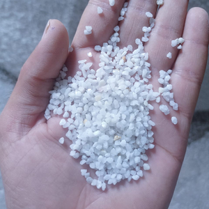 MMArt Super Blanc Pierre Naturelle Traditionnelle 6-8 Mesh Gravier Poli Pierre Concassée Non Toxique Écologique Durable 5 Ans - Product Image 1