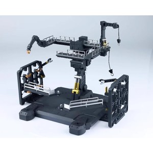 Base de présentation pour hangar d'entretien de mecha à l'échelle 1/144, plateforme universelle de réparation de robots, support de diorama compatible avec les kits de modèles RG HG - Product Image 1
