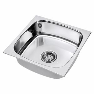 Modern Square Steel <b>Kitchen</b> <b>Sink</b> Oval Bowl Wash Basin Countertop <b>Sink</b> for Commercial <b>Kitchen</b> - Product Image 1