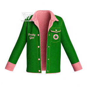 กรีกอัลฟ่าแบบกำหนดเอง |   คาปา |   เสื้อแจ็คเก็ตผ้าฝ้ายบุขนปักลาย Alpha Sorority - Product Image 1