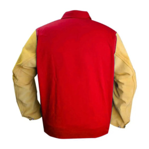 Veste de soudeur en cuir de vachette pleine fleur, résistante aux chocs et à la chaleur, de qualité supérieure, pour une protection optimale du corps et une sécurité accrue. - Product Image 3