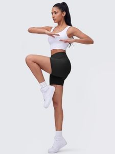 Shorts Deportivos de Cintura Alta para Mujer, Personalizados por el Fabricante, Suaves como la Mantequilla, Transpirables, de Secado Rápido, para Entrenamiento, Gimnasio, Yoga, Correr, Atletismo - Product Image 4