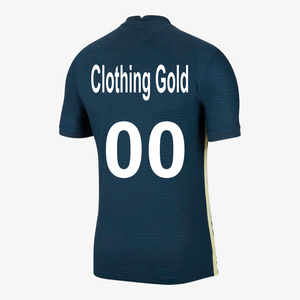 เสื้อฟุตบอลน้ำหนักเบาคอลเลคชั่นใหม่ พร้อมเทคนิคการพิมพ์แบบ Sublimation เสื้อยืดกีฬาผู้ชาย แห้งเร็ว สีทอง - Product Image 4