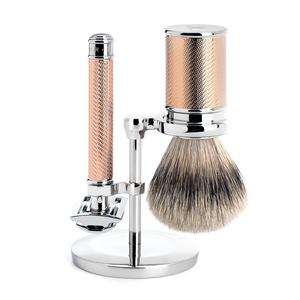 Ensemble de rasage pour homme 3 pièces, rasoir manuel à double tranchant, kit de soin de la barbe - Product Image 2