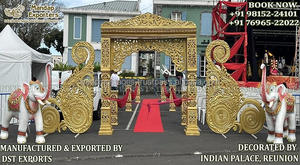 Puerta de bienvenida Manavarai DEL SUR DE LA India tradicional, boda india de bienvenida de gran puerta, decoración de puerta de bienvenida de boda temática del sur de la India - Product Image 3