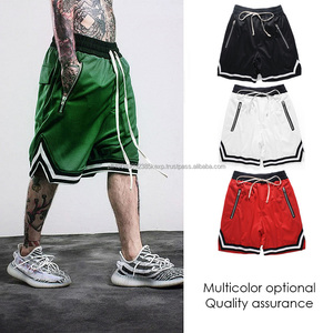 Short de basket-ball de sport vierge pour hommes sur mesure avec poches zippées uniforme de basket-ball short en jersey de basket-ball - Product Image 6