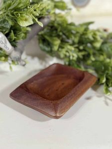 Handmade wooden soap dish smooth natural finish crafted from durable wood eco friendly bathroom <b>accessory</b> for daily washing use - Product Image 2