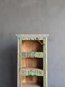 ชั้นวางของไม้ทำมือสไตล์วินเทจ คอลเลคชั่นที่ดีที่สุด ชั้นโชว์ ชั้นหนังสือ งานศิลปะโบราณจากเทือกเขาหิมาลัย - Product Image 2