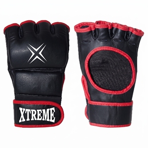 Guantes de MMA de cuero con dedos abiertos, guantes de protección para entrenamiento de MMA, equipo de entrenamiento de MMA para kickboxing y entrenamiento. - Product Image 1