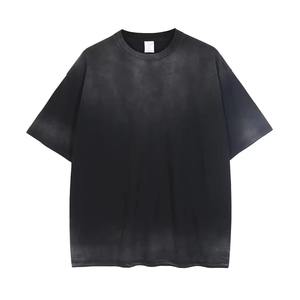 Camiseta Oversize Personalizada para Hombre, Estilo Urbano, Degradado, Algodón, Corte Holgado, Vintage, Lavado Ácido - Product Image 4