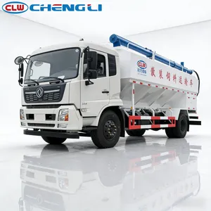 รถบรรทุกขนส่งอาหารสัตว์แบบดันด้วยระบบไฮดรอลิก Dongfeng ขนาด 22 ลูกบาศก์เมตร สำหรับขาย เหมาะสำหรับฟาร์มสัตว์ปีกและการขนส่งอาหารสัตว์ - Product Image 1