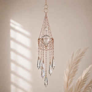 Elegante Atrapasueños de Cristal para Eventos, Fiestas Nocturnas, Decoración del Hogar, Atrapasueños Colgante de Lujo, Regalo Decorativo - Product Image 1