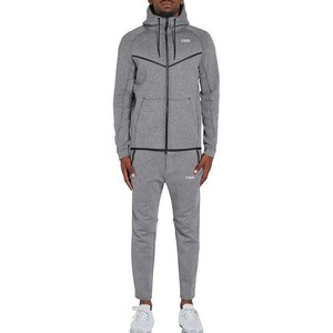 Ensembles de survêtements personnalisés avec logo pour hommes, qualité supérieure, matière respirante, 100% coton, vêtements de sport, disponibles en commandes en gros - Product Image 1