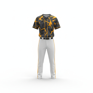 Vêtements de sport en polyester respirant personnalisés en gros, short en maille avec sangle réglable, impression par sublimation personnalisée, uniforme de baseball - Product Image 3