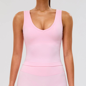 Top Deportivo para Mujer, Ajustado, de Color Sólido, Transpirable, para Yoga y Fitness - Product Image 4