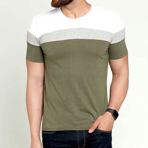 T-shirt Homme Col Rond Coupe Slim 100% Coton 2025 avec Impression Personnalisée Acceptée Service OEM de Haute Qualité Fabricant de T-shirts - Product Image 1