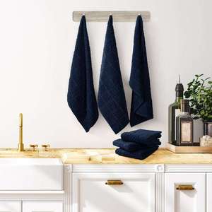 Serviettes de cuisine en coton 100 % premium, séchage rapide, chiffons à vaisselle sans peluches, lavables en machine, écologiques, impression numérique, logo personnalisé - Product Image 1