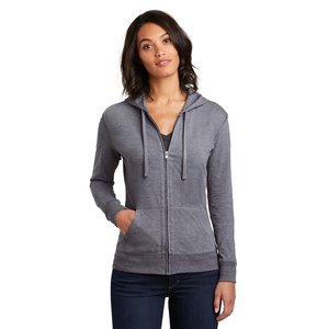 Sweat à capuche décontracté pour femme avec poches et fermeture éclair, super doux, en coton et fibre de bambou, léger et personnalisable - Product Image 1