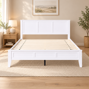 Lit plateforme K2543 NC, lit queen démontable, cadre de lit plateforme, mobilier personnalisé pour chambre et maison, commande de meubles, vente en gros de meubles - Product Image 1