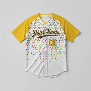 Maillot de baseball personnalisé avec votre propre design, impression numérique par sublimation, rayé, uni, grande taille, protection UV, uniforme d'équipe - Product Image 5