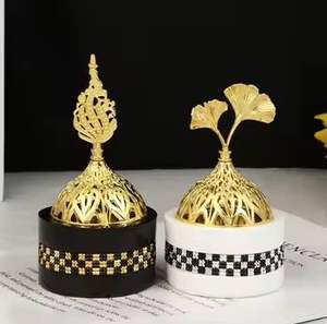 Quemador de Incienso de Lujo, Mabkhara Árabe, Porta Incienso de Oud, Decoración para el Hogar Islámico, Regalo para Ramadán - Product Image 3