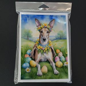 Whimsical Greyhound Easter Egg Hunt A7 Note Cards Paquete de 8 tarjetas en blanco con sobres Tamaño 5x7 - Product Image 3