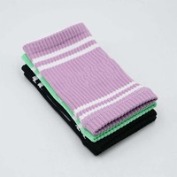 Muñequeras de Algodón al por Mayor con Logotipo Personalizado, Cómodas Muñequeras Deportivas para Tenis, Transpirables y Absorbentes de Humedad para Mujer